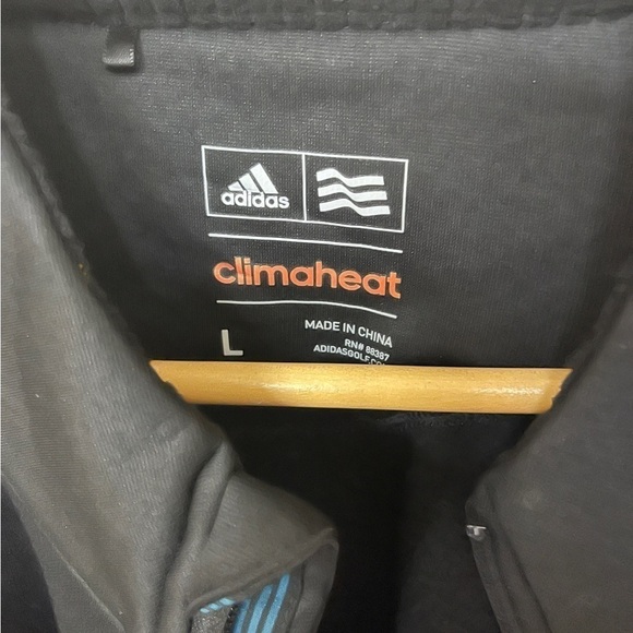 Adidas Climaheat warm up jacket with San Jose sharks hockey emblem. Size Large. - Picture 2 of 5
